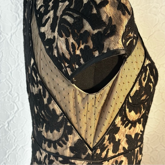 COPY - ADRIANNA PAPELL- Black Lace Party Dress SIZE 8 - Picture 7 of 16